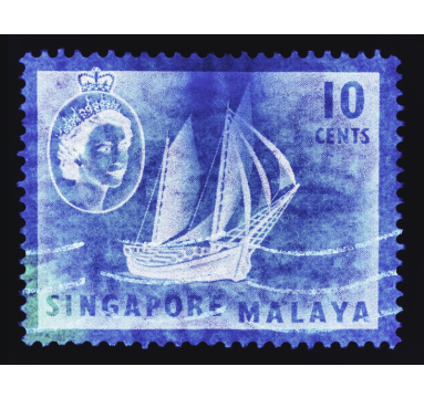 Heidler & Heeps - 10 Cents QEII Ship Series Blue - courtesy of TAG Fine Arts