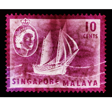 Heidler & Heeps - 10 Cents QEII Ship Series Magenta - courtesy of TAG Fine Arts