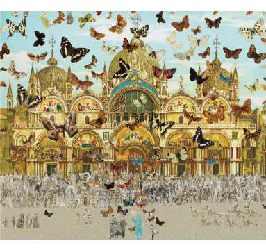 Peter Blake - The Butterfly Man in Venice - Homage to Damien Hirst, TAG Fine Arts