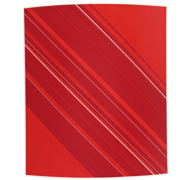 Christian Newton - Painted Curve No.11 (Red) - courtesy of TAG Fine Arts