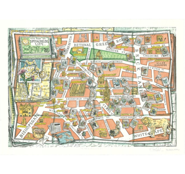Adam Dant - The Map of Spitalfields Life - courtesy of TAG Fine Arts