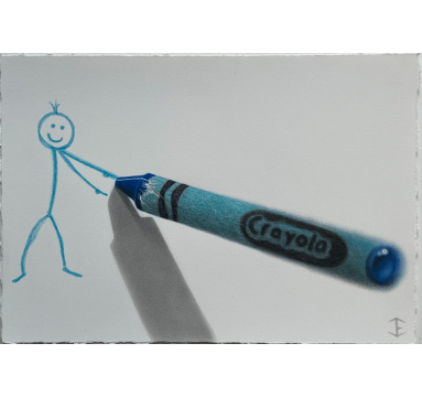 Doodle Crayola Blue Person 