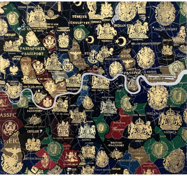 London Passport Map WW2
