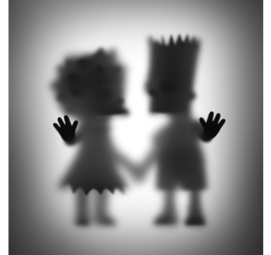 Gone Bart & Lisa (Square)