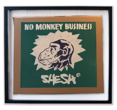 James Burke - No Monkey Business (Green) - courtesy of TAG Fine Arts