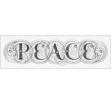 Seb Lester - Peace (White) - courtesy of TAG Fine Arts