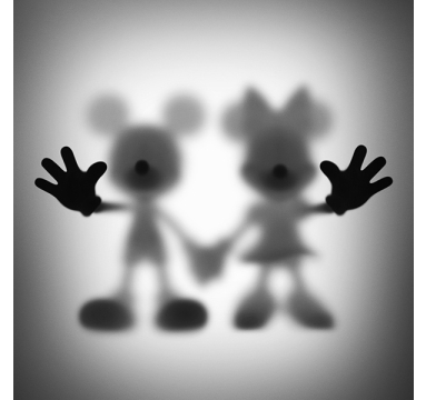 Gone Mickey and Minnie (Square)