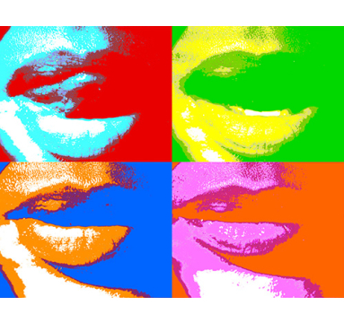 Natalie Goldstein - Lips (Warhol) - courtesy of TAG Fine Arts