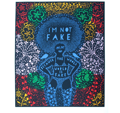 Rob Ryan - I’m Not Fake Because The Whole World Is Fake - courtesy of TAG Fine Arts