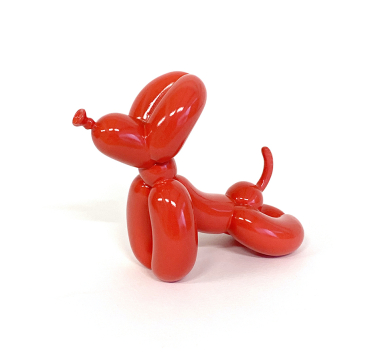 Sebastian Burdon - Stretching Balloon Dog Red Mini - Courtesy of TAG Fine Arts