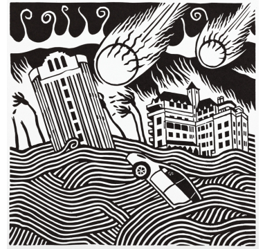 Stanley Donwood - Chateau Marmont courtesy of TAG Fine Arts