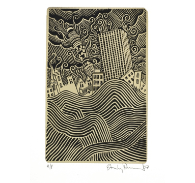 Stanley Donwood - Gold Centre Point - Courtesy of TAG Fine Arts