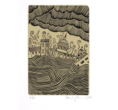 Stanley Donwood - Gold St Pauls courtesy of TAG Fine Arts