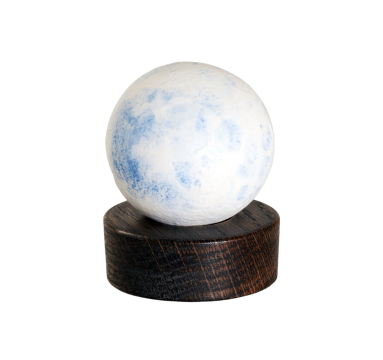 Miniature Blue Moon (Round Blackened English Oak Plinth)