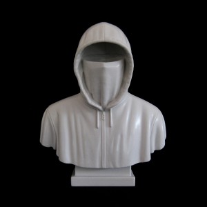 Chris Mitton - Hoodie Cast Carrara (Front View) - courtesy of TAG Fine Arts