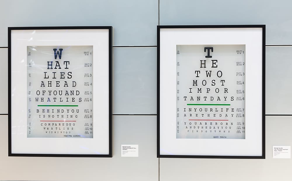 Designed - Broadgate - Michael Suchta - Eye Charts - Courtesy of TAG Fine Arts and Brendan Bell