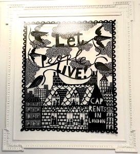 Rob Ryan solo exhibition at the William Morris Gallery